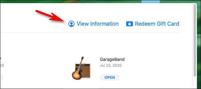 Click View Information.
