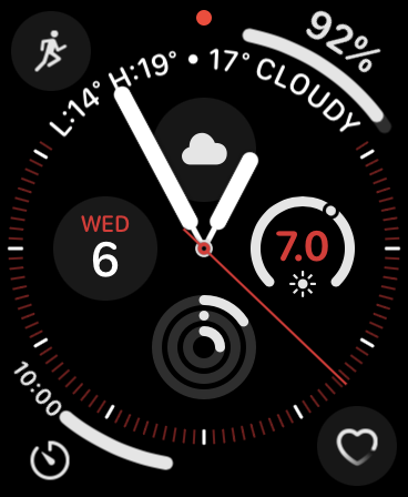 Dark Face on Apple Watch