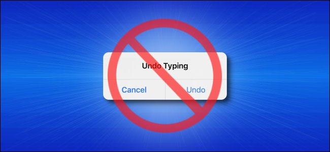 Undo Typing Pop-up on an iPhone with a Cancel Symbol over it