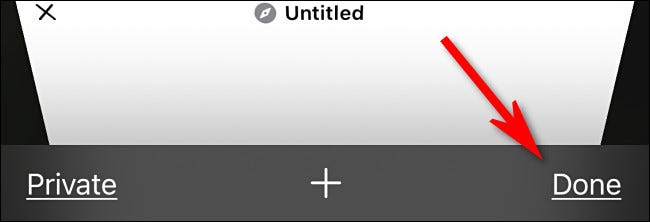 On the iPhone or iPad, do a long-press on the Done button in the tab switcher screen.