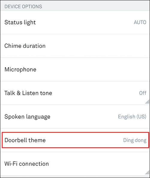 Select Doorbell Theme