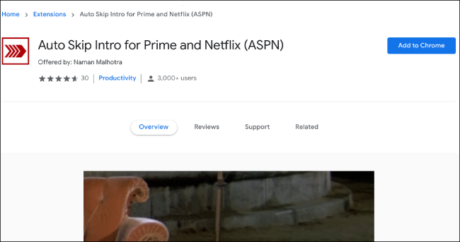 Download Auto Skip Intro Chrome extension