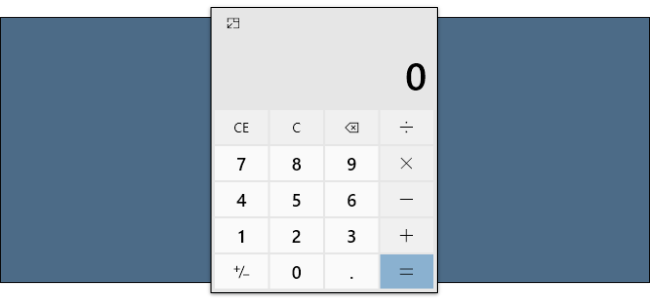 windows 10 floating calculator
