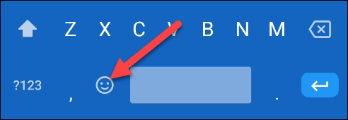 Tap the Emoji icon.