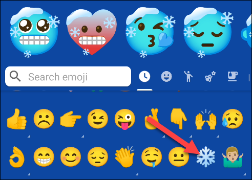 Select the first emoji you want for your mash-up.