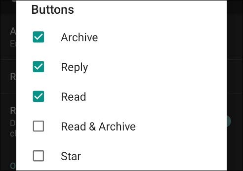 Select the checkboxes next to any of the options you want to add.