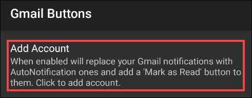 Tap Add Account.