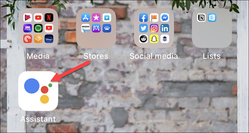 Tap Assistant to open Google Assistant.