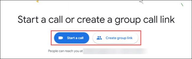 start a call or group