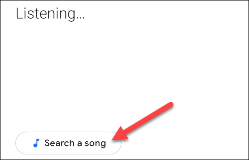 tap the search a song button