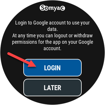 Select Login in G-Voice Assistant.