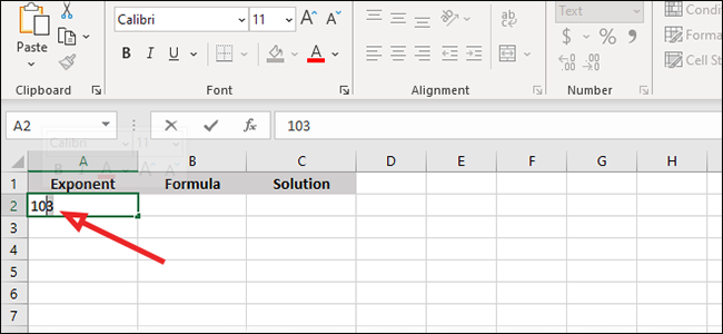 Highlight the exponent.