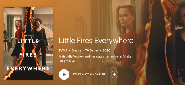 Hulu Original Little Fires Everywhere.