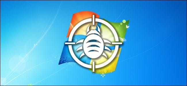 Windows 7 wallpaper with bug logo