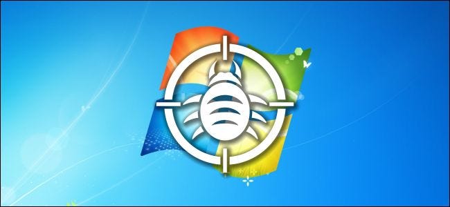 Windows 7 wallpaper with bug logo