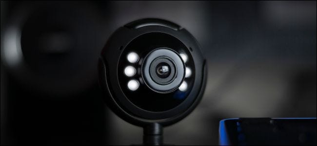 USB desktop webcam with lights