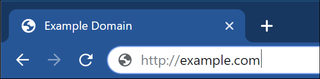 HTTP shown in Google Chrome's address bar.