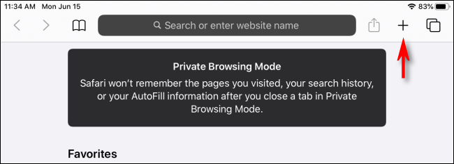 iPad Private Browsing Mode