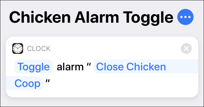 Making an alarm toggle shortcut in Shortcuts app on iPhone