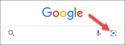 tap the lens icon in the google app