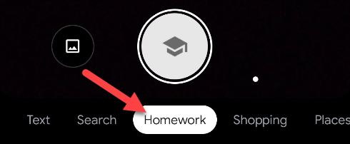 homework in the toolbar