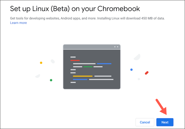 Set up Linux on Chromebook
