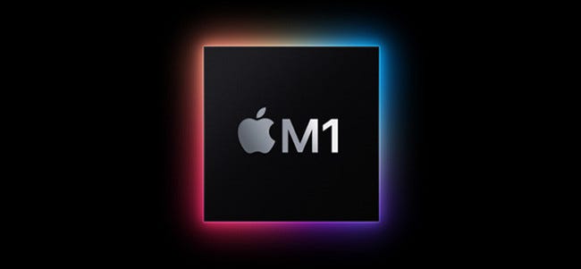 The Apple M1 logo.