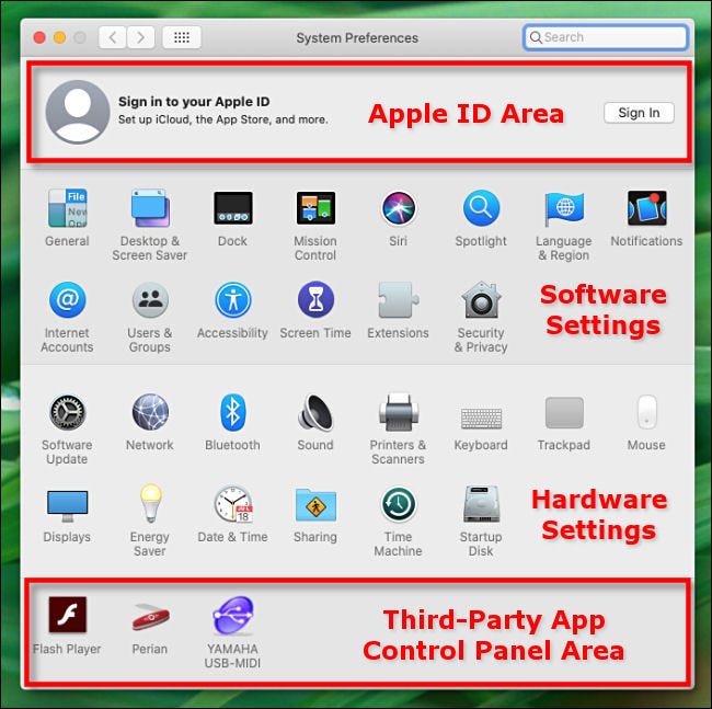 Apple Mac System Preferences Regions