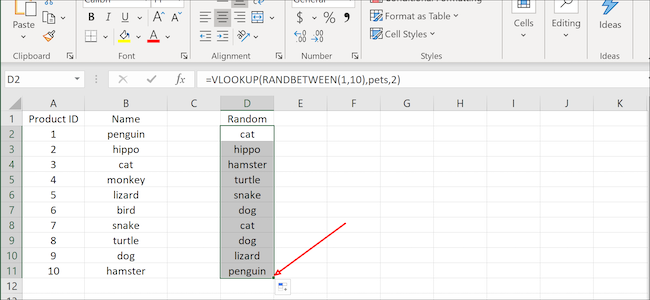 Excel copy data