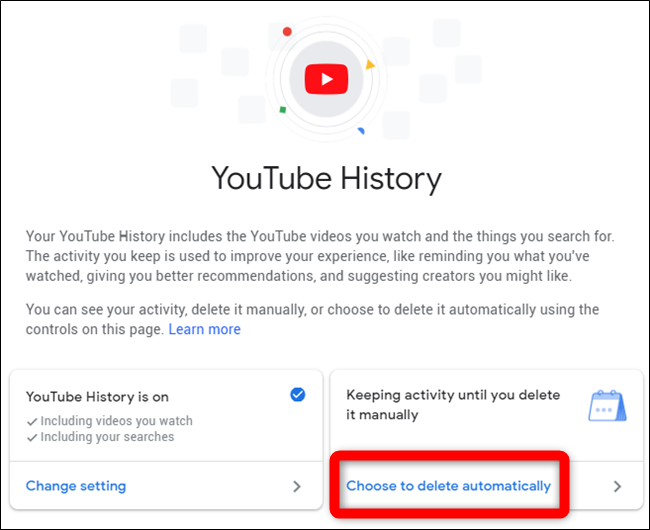 My Google Activity Click Choose to Delete Automatically