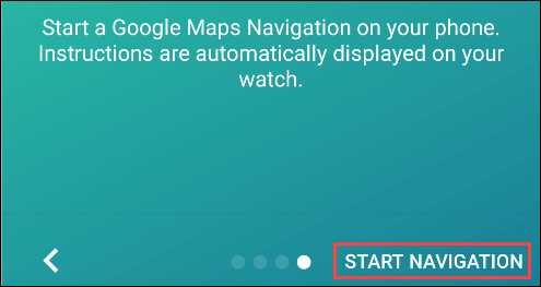 navigation pro start navigation