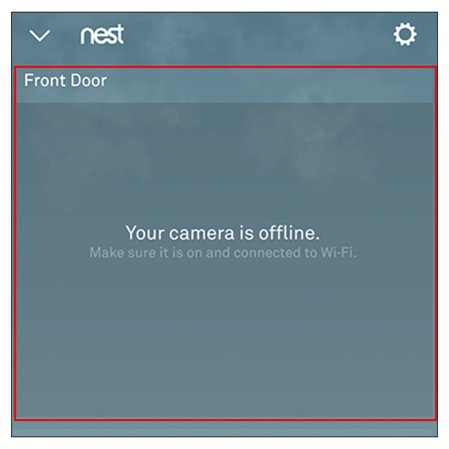 Select your Nest Hello doorbell from the Nest App home screen