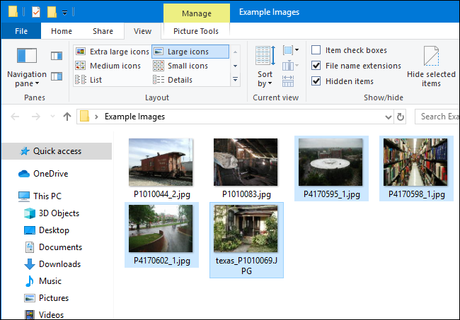 Windows 10 File Explorer with no Checkboxes