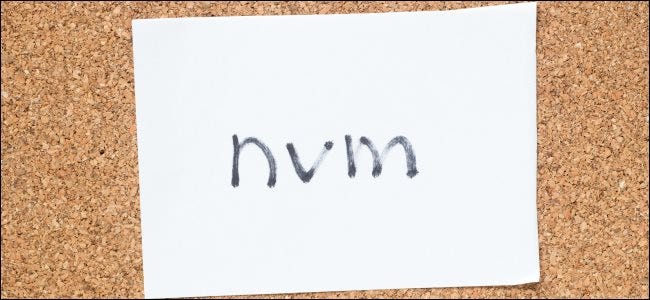 nvm handwritten on a piece of paper.