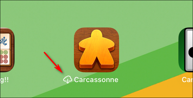 An iCloud Download icon next to the Carcassonne app.