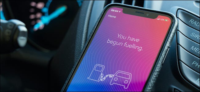Paying for gas from a smartphone
