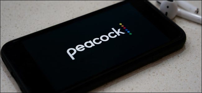 Peacock Logo on Apple iPhone