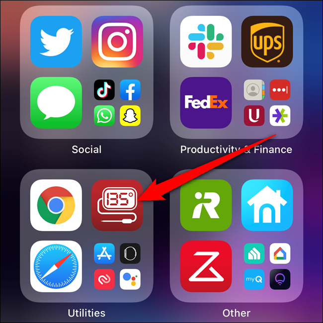 Press and hold on an app in the App Library