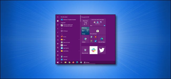 Custom Windows Start Menu Color