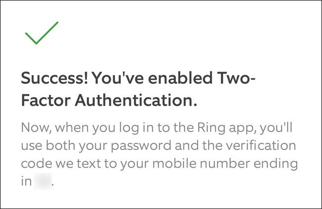 Ring App Click the Continue Button to Exit Setup Process