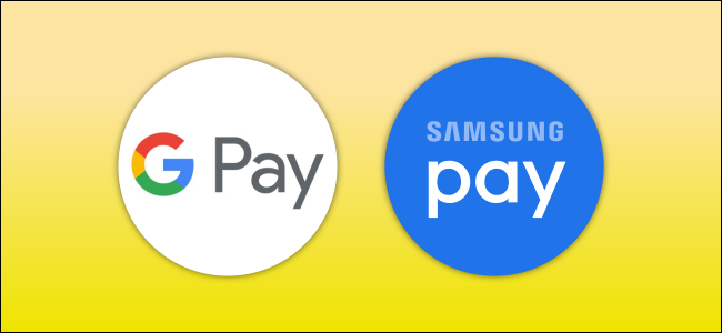 The Google Pay and Samsung Pay logos.