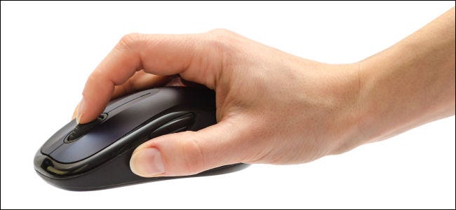 Hand on Mouse with Scroll Wheel Shutterstock Photo by Purple Clouds