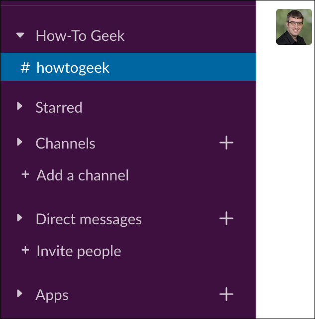 Slack Section with a Channel in it
