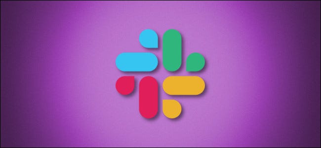 Slack logo on a purple background