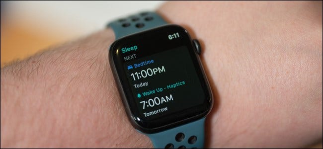 Sleep tracking on Apple Watch