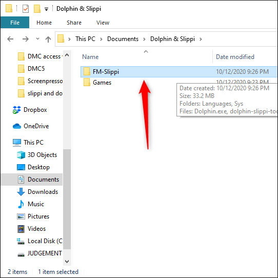 Open the FM-Slippi folder.