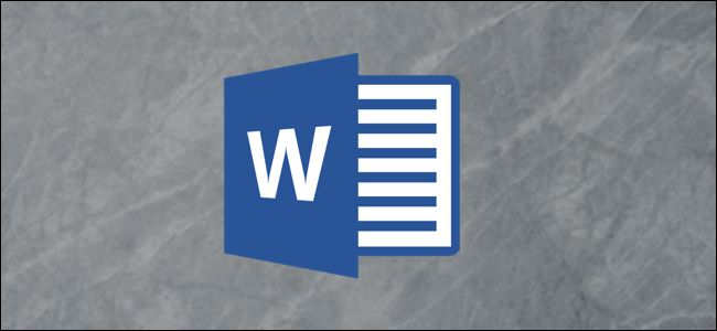 The Microsoft Word logo on a gray background