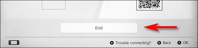 On the Switch, tap End.