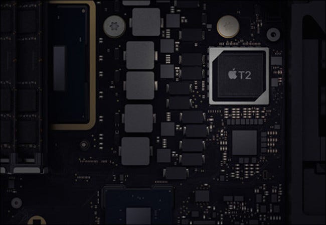 A T2 Security Chip in a 2019 Mac mini.