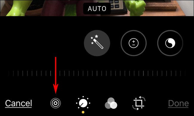 Tap the Live Photo icon while editing in Photos on iPhone.